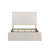 Lucas Tall Headboard Upholstered Bed / 52" High Headboard / Elegant Simplicity / No Box Spring Needed / Easy Assembly / King / Textured Ivory Canvas