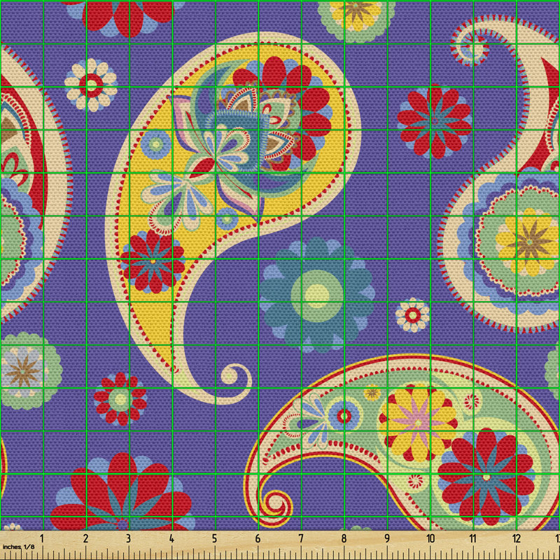 Cheena Floral Ornamentals Eastern Multi-Purpose Fabric