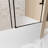 Smooth Sliding Function Tempered Glass Modern Design Bathroom Shower Use