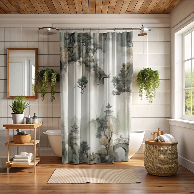 Rideau de douche Old Canopy - Premium, H 74 po x l 71 po