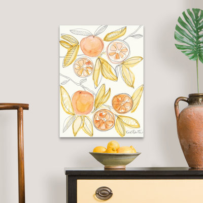 Reproduction d’art sur toile orangée « you glad I Don’t say Tomato » par Kait Roberts