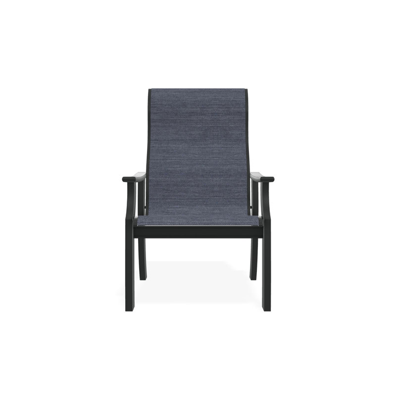 St. Catherine Polymer Outdoor Lounge Chair, Graphite, Destiny Steel