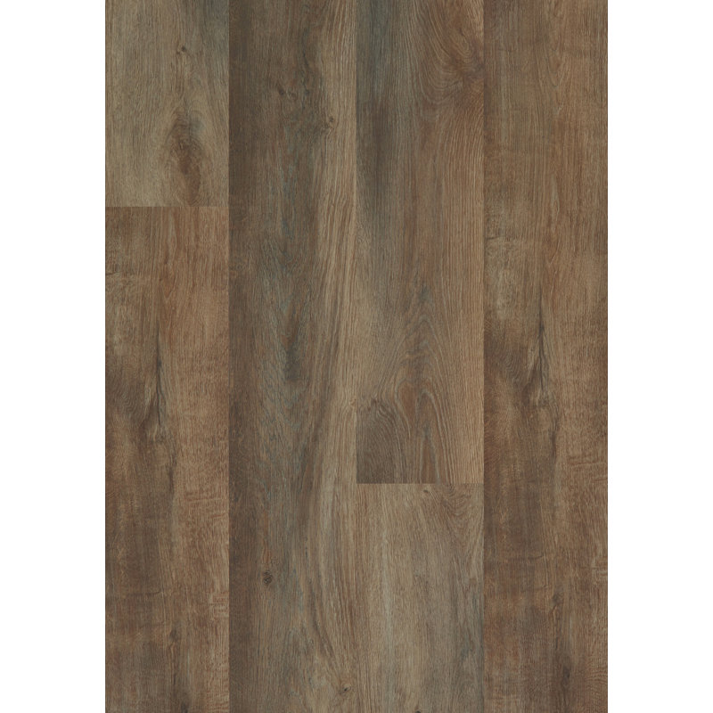 Planche de vinyle de luxe en chêne Equinox Plus 7 po x 48 po x 4,4 mm, Boisé