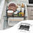 Extendable Dish Rack with Drainboard V Shaped Slot Rustproof Large Capacity Design for Apartments RVs and Small Kitchens