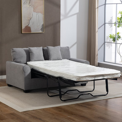 2 Seater Linen Blend Sofa Bed