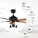 Jadiss 52'' low profile ceiling fan with light