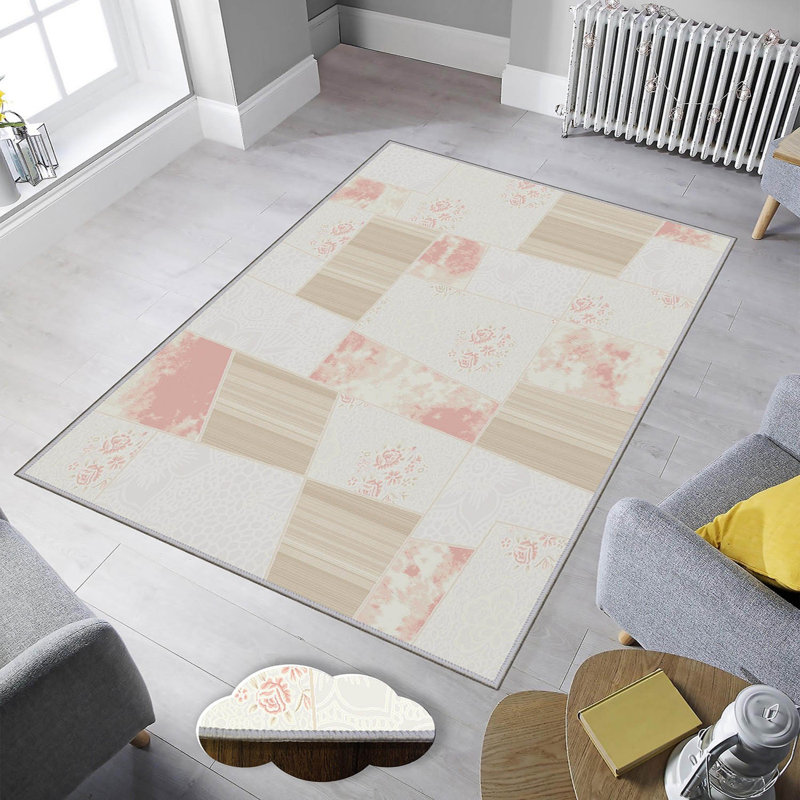 Luxurious 3D Printed Area Carpet, 5.9 x 9.2 Feet | 1% Polyester, .3 in Pile Height, 65 g/m² | Antibacterial & Non-Slip Underside, Machine Washable for Easy Care | Perfect for Living Room, Bedroom, or Office Décor