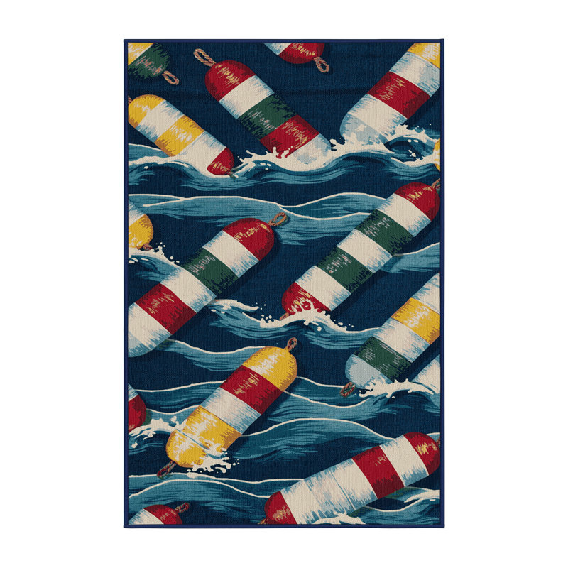 Tapis nautique lavable Buoys, Rectangulaire 8 pi x 10 pi