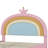 Upholstered Rainbow Design Bed, Velvet Princess Platform Bed With Storage Drawer, No Box-Spring Needed,Colorful&Pink-113432620