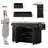 Jamera 60.2"W Kitchen Island with Two Large Storage Cabinets And Drawers, Locking Wheels-734304572