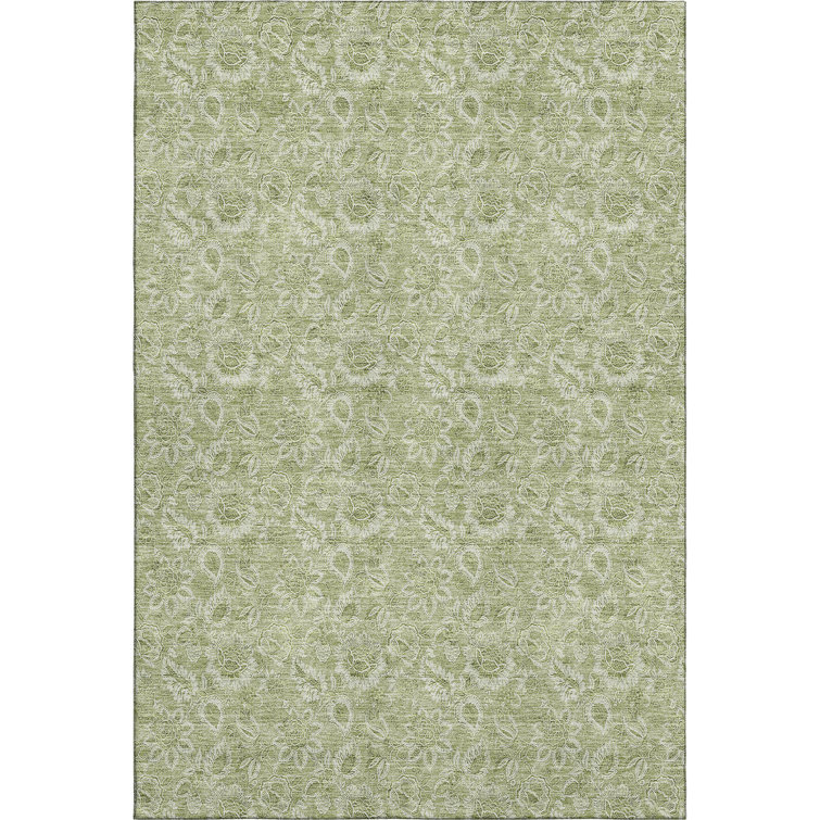 Premium Machine Washable Prisco Aloe Rug