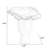 White Tulip Ceramic / Porcelain Table Vases