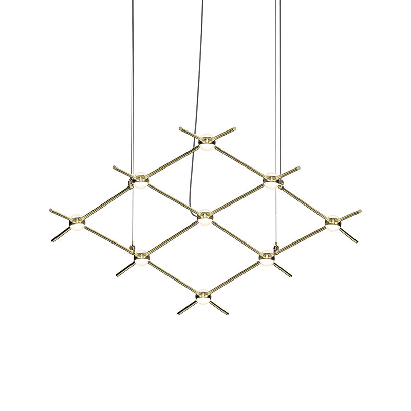Lustre Constellation Aquarius, Laiton satiné, 3000 K