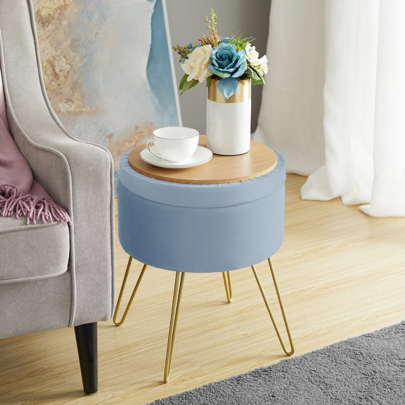 Tabouret de coiffeuse avec repose-pieds Modern