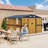 10x12 Ft Outdoor Storage Shed, Extra Large Metal Shed With Lockable Doors, Windows, Outside Steel Tiny House Ideal For Garden, Backyard, Patio Utility, Tool Storage, Chicken Coops