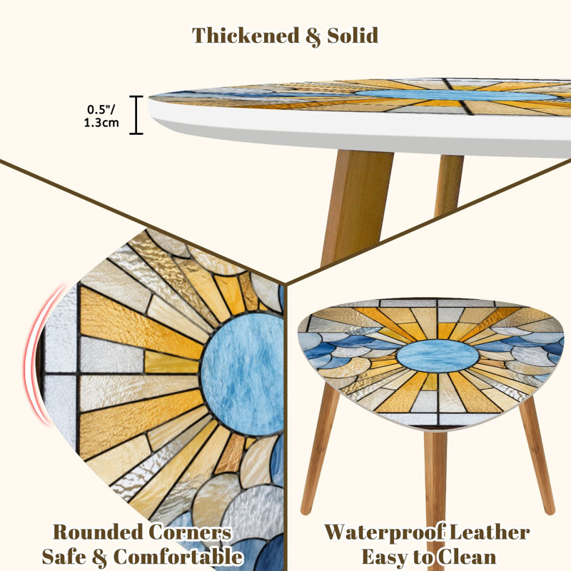 Ensemble de 2 tables basses gigognes Triangle