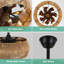 Ventilateur de plafond en cage en rotin 6 lumières 18 pouces avec télécommande Boho