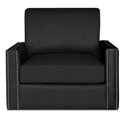 Ophelia Leather Swivel Armchair