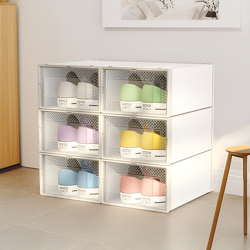 12 Pair Stackable Shoe Storage Box