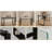 Minimalist Rectangular Glass Dining Table For 4-6 With 0.31" Tempered Glass Tabletop And Metal Legs, Writing Table Desk-441615410