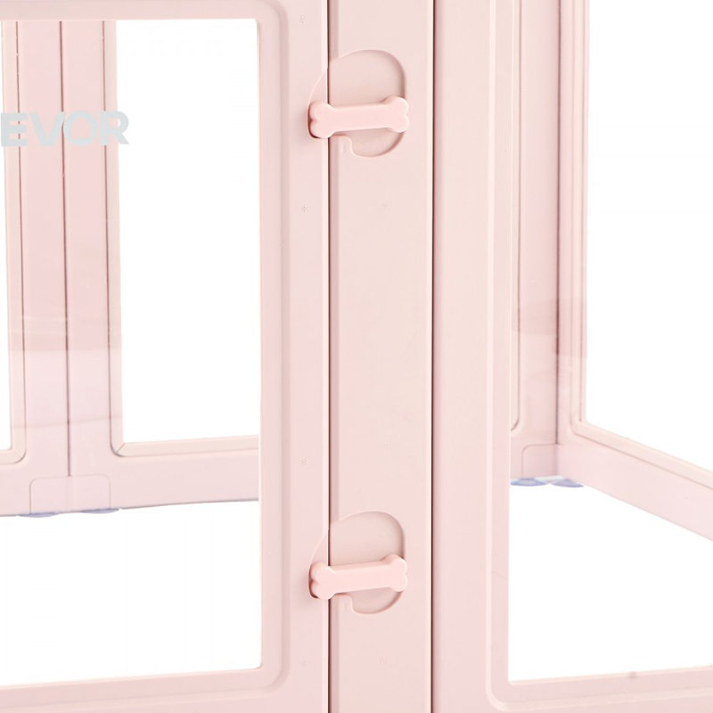 Boîte de mise bas pour chien avec fenêtre transparente pour chien moyen 60 x 39 x 23 po