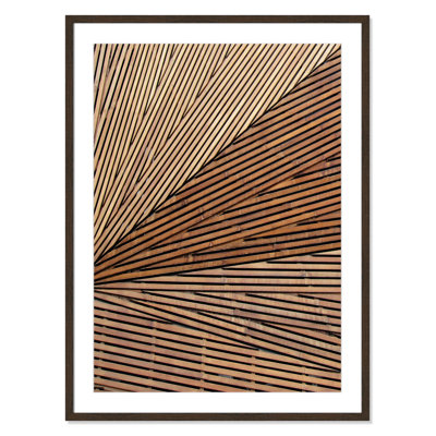 Fayette "Geometric Wood Panel 1" Print