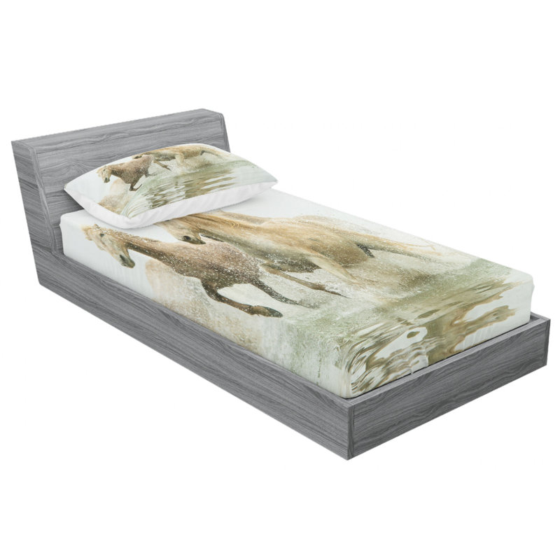Microfiber Sheet Set, Twin Sheet Set with Fitted Sheet