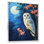 Gerlien, hibou floral au clair de lune I - art mural hibou