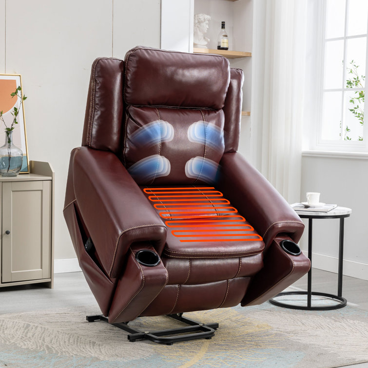 Cozy Kids’ Reclining Chair w/ Adjustable Backrest & Footrest & Side Pocket  Brown