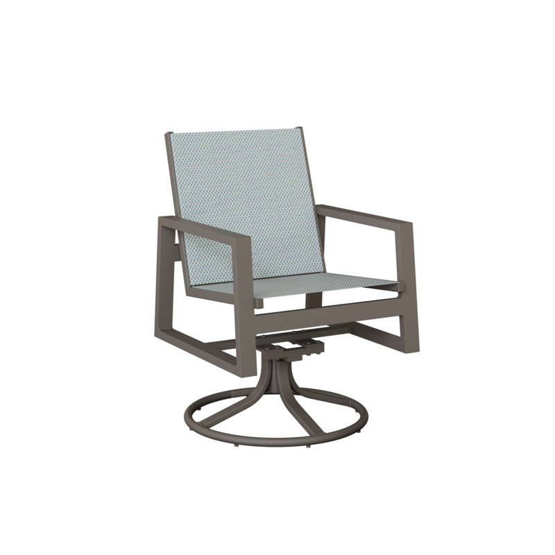 Chaise berçante pivotante berçante Vida de Berlin Gardens, Interlock Calypso, Graphite