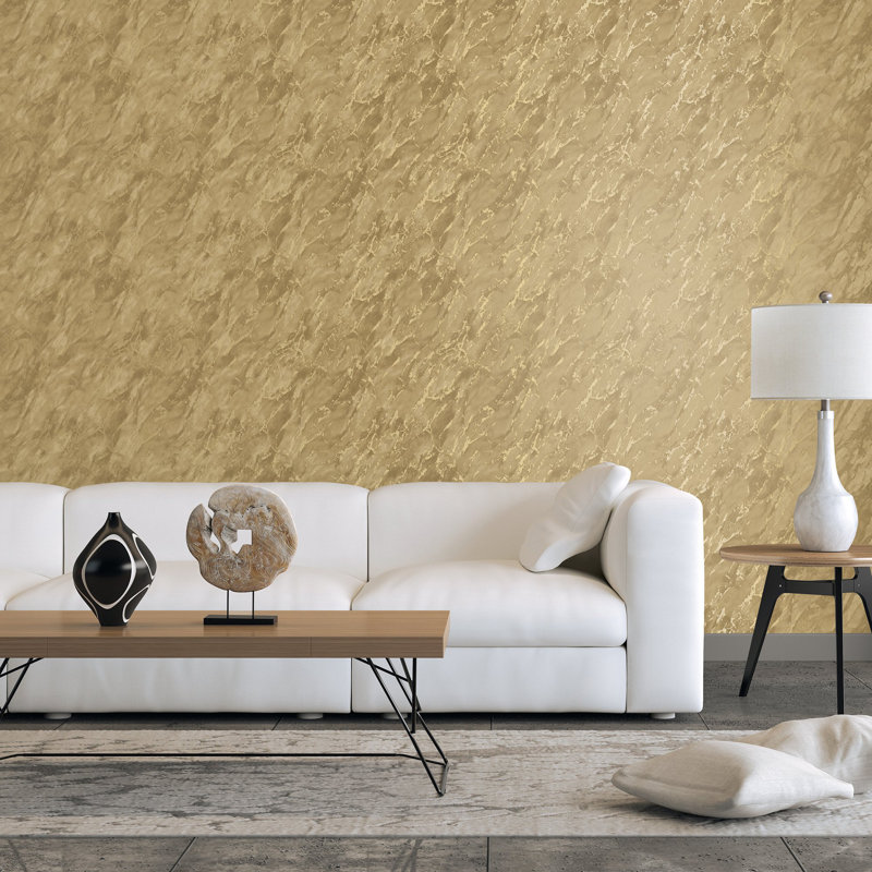 Special FX 2 Collection Metallic Marble Effect Wallpaper Roll, Gold