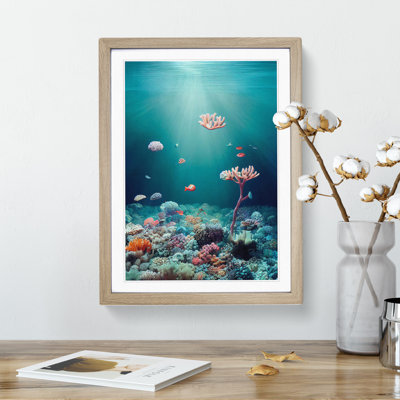 Coral Reef Bed - Single Picture Frame Painting