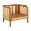 Chaise avec accoudoirs d'extérieur rembourrée