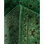 Overdyed Hand-Knotted Wool Modern-Contemporary Green Runner 2' 7" x 10' 3"