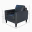 Fauteuil club en polyester 34 po-1267661315