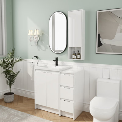 Ensemble de meuble-lavabo 36 po avec lavabo en résine