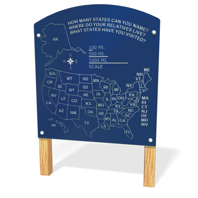 Panneau de carte des États-Unis