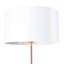 Norrington 154cm White Marble/Copper Traditional Floor Lamp-317711089