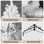 Arbre de Noël 8 pi en PVC artificiel blanc avec fil mémoire pour décoration des Fêtes