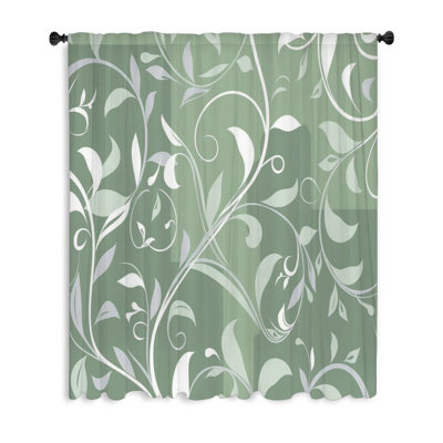Rideau transparent en polyester Chierene