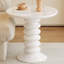 58 cm Cream White Round Side Table