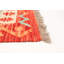 Tapis rouge en laine Kilim