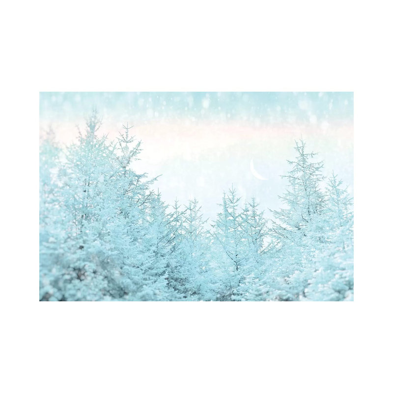 Blue Forest - Wrapped Canvas Print, 20.32 cm H x 30.48 cm W