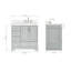 Meuble-lavabo simple avec plateau Abshire 37-93359409