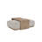Ottoman & Tray Table - Gray