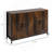 Kitchen Cabinet, Sideboard Buffet Cabinet With Doors, Coffee Bar Cabinet With Adjustable Shelves, Rustic Brown