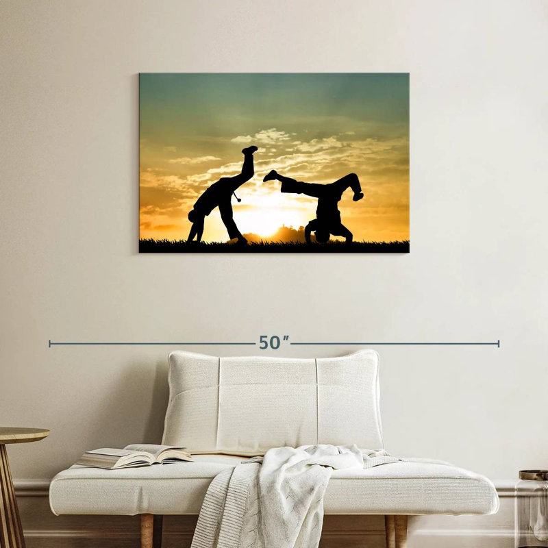 Capoeira au crépuscule, H 24 po x l 36 po