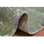 Élégant tapis abstrait texturé vert 2 x 4 pour espaces de vie modernes