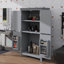 Armoire de rangement élégante sur pied avec 4 portes et tablettes réglables-842638851