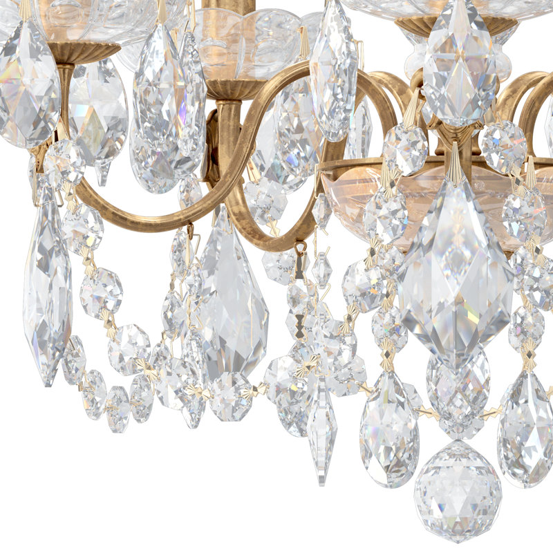 Century 5 - Light Chandelier, French Gold